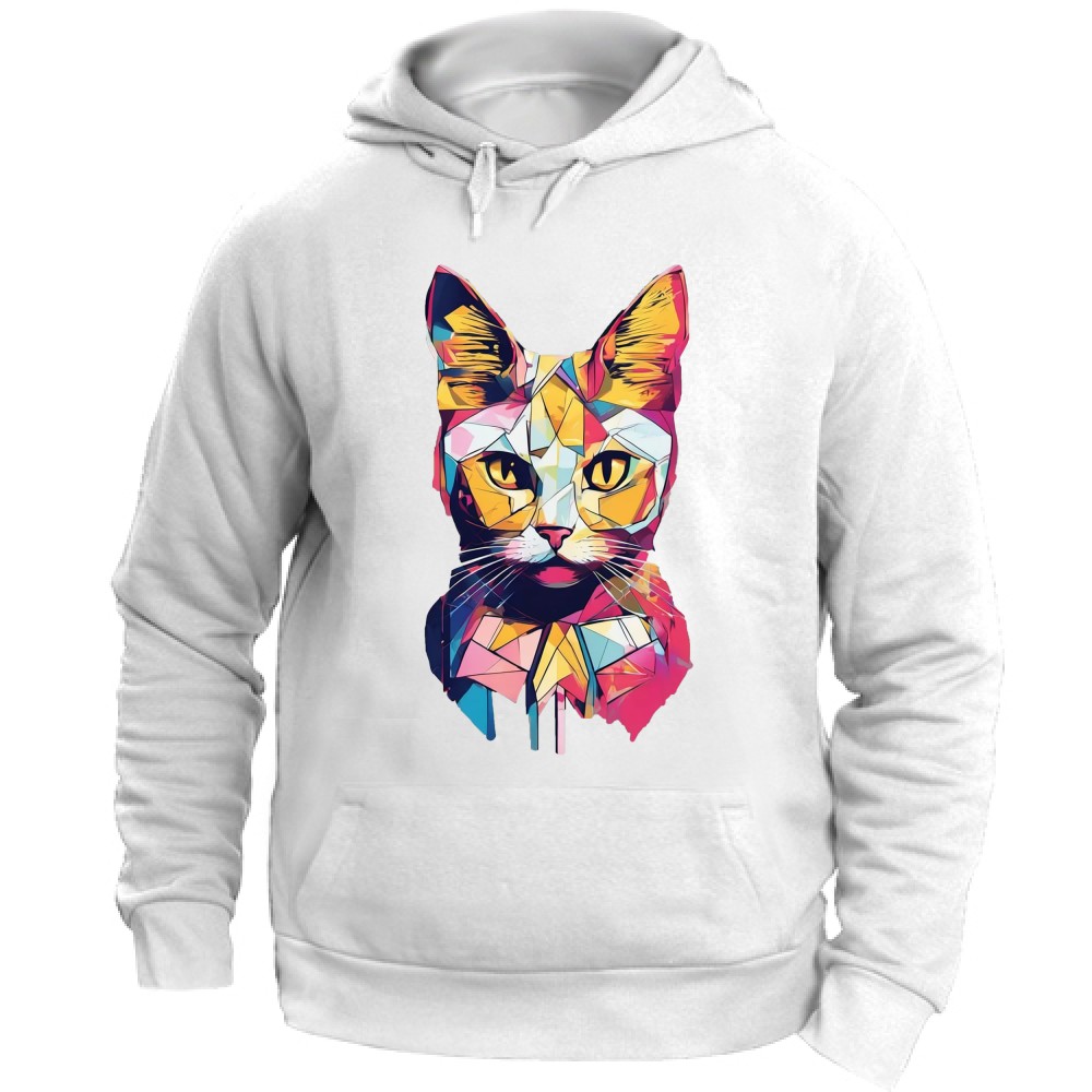 Felpa Unisex Gatto Cat Colorato POP art - Creative Paws Shop